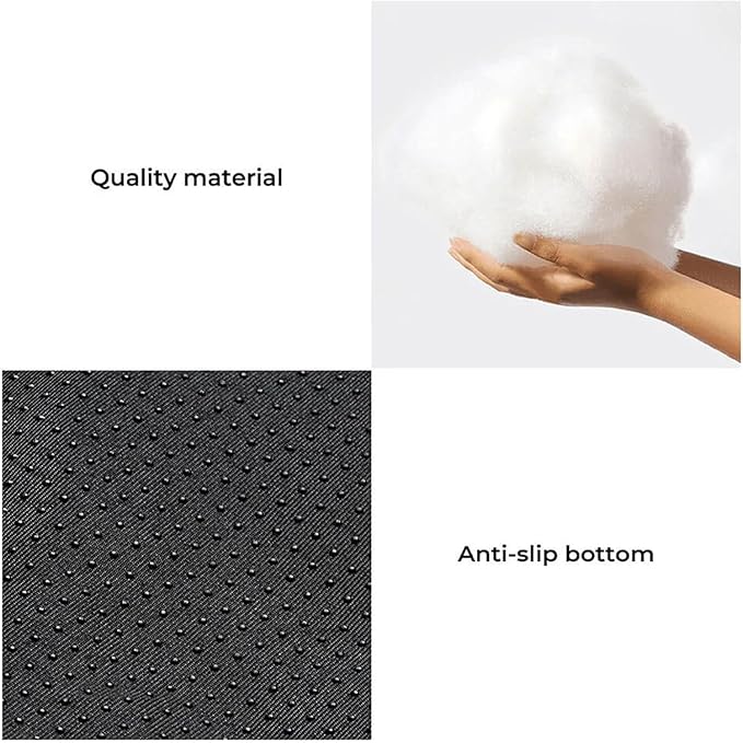 FUNNY FUZZY Pet Fluffy Plush Calming Dog Couch Bed Sofa Protector Washable Pets Mat for Large Medium Small Dogs and Cats (Tie-dye Grey,47.24 × 37.4 × 6.3 in)
