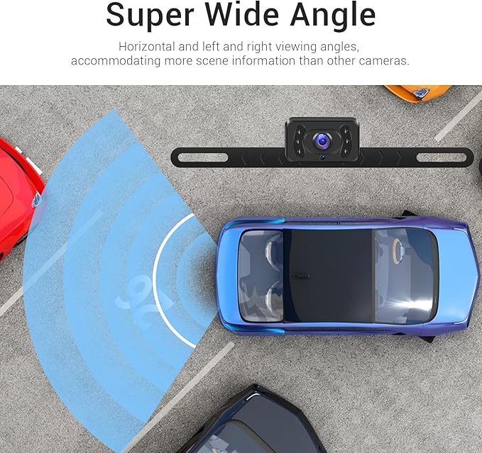 Hikity Wireless Backup Camera 5 Inch Rear View Camera Monitor Kit-Digital Stable Signal, DIY Guide Lines, IP69 Waterproof, Super Night Vision, Wireless Reverse Camera for Cars